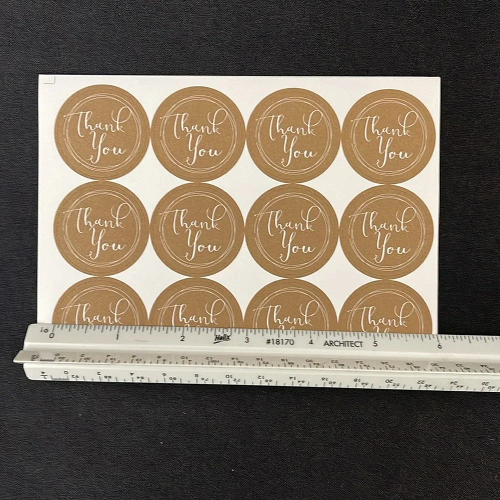 🟢 FREE WITH ANY PURCHASE OVER $10. (60) Thank you stickers